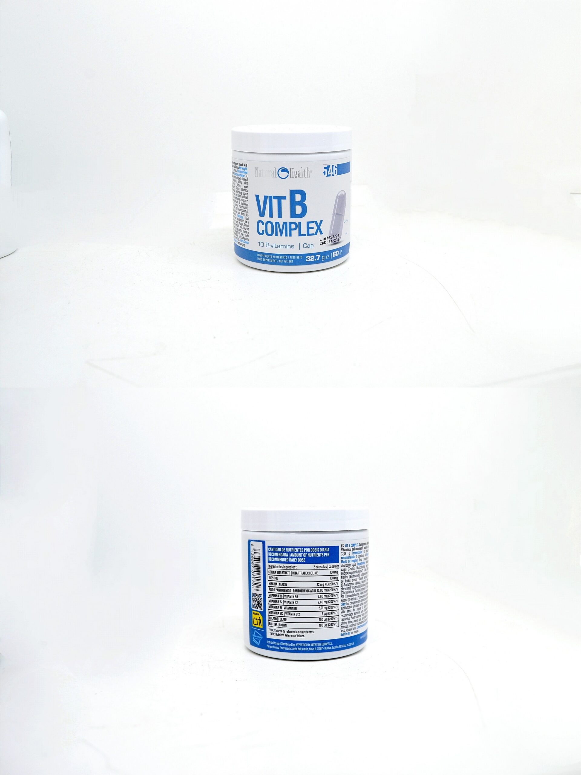 Complexo de Vitamina B | Complexo Multivitamínico | 60 Cápsulas - Image 2