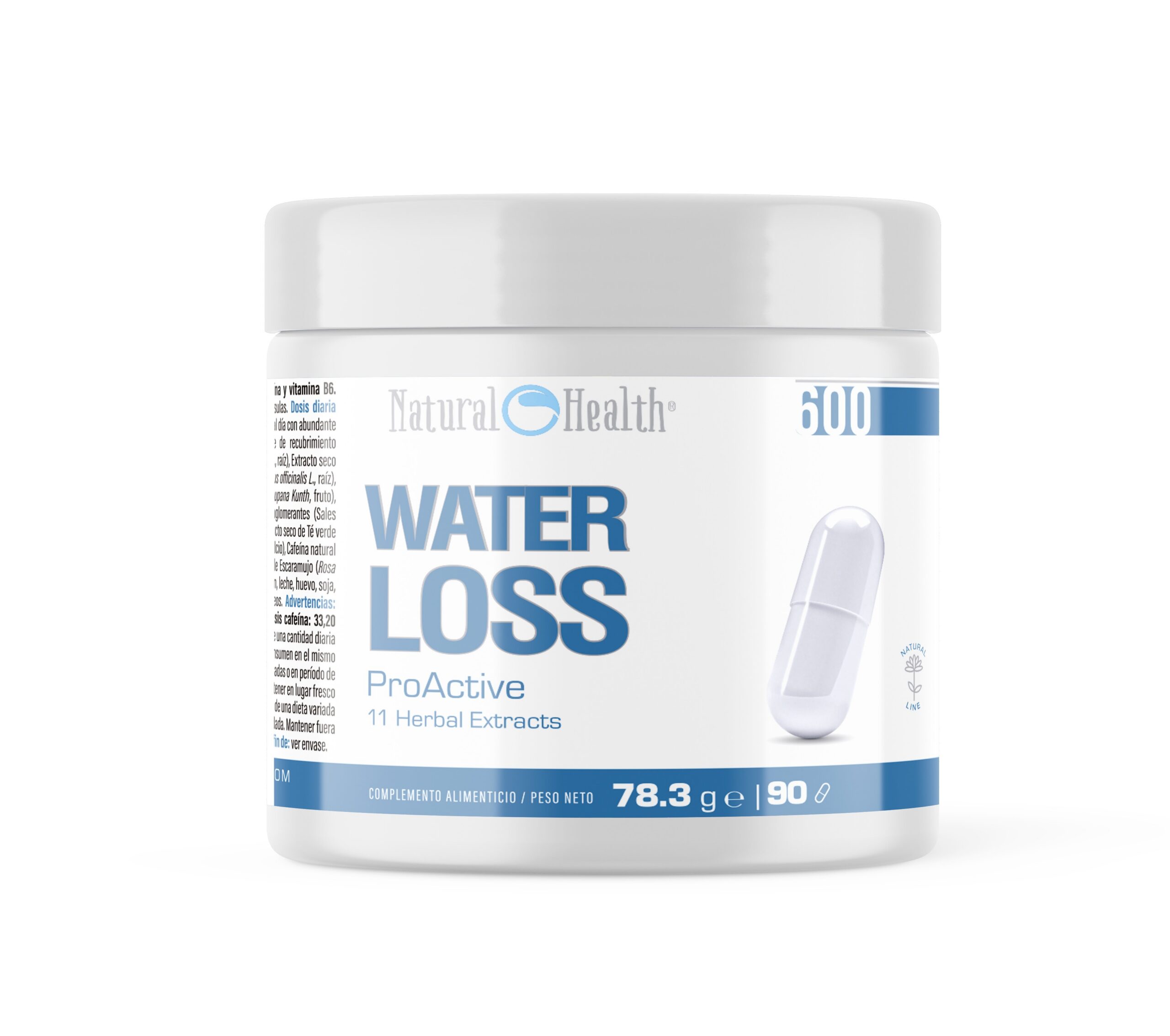 Perda de água | Diurético natural | 90 cápsulas