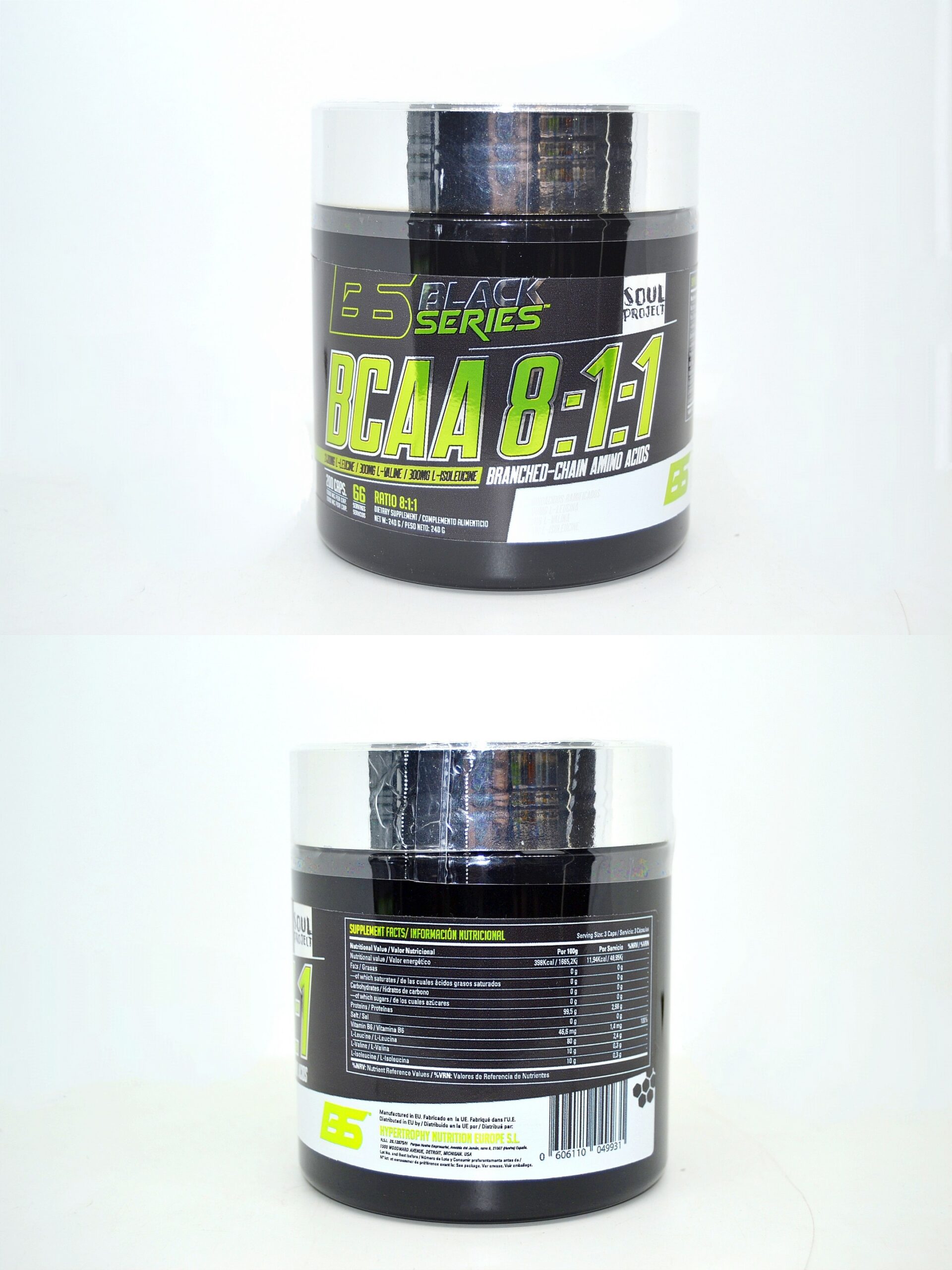 BCAA 8:1:1 | Aminoácidos Essenciais de Cadeia Ramificada | 200 Cápsulas - Image 2