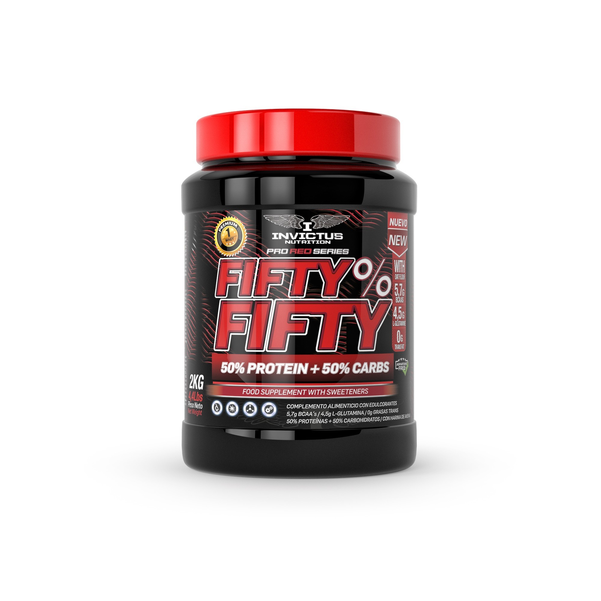 Cinquenta por cento | 50% Proteína e 50% Aveia | 2kg